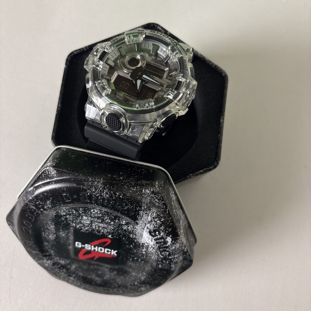 Casio G-Shock Watch Translucent Black Band GA-700SKC-1A